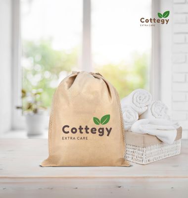 Cottegy Premium Exfoliating Loofah Gloves - Natural Egyptian Loufa Sponge Body Scrubber Mitts for Soft, Radiant Skin - Gentle Exfoliation &amp; Deep Clean (1-Pack) (Count 1)