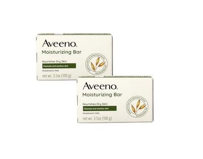 AVEENO Naturals Moisturizing Bar for Dry Skin 3.50 oz (Pack of 2)