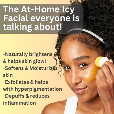 Beauty Pops by Love &amp; Pebble- Turmeric Mask Glow Enzyme Icy Facial Kit| Viral On TikTok| As seen on Shark Tank beauty | Korean Face Mask Skincare made with turmeric, aloe, banana, papaya