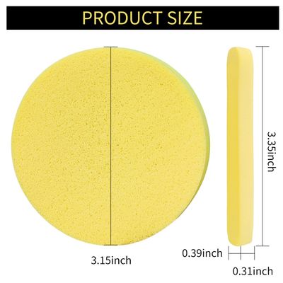 120PCS Facial Sponge CompressedPVA Professional Makeup Removal Wash Pads Round Face Cleansing Sponge for Spa Exfoliating and Mask, 5Colors
