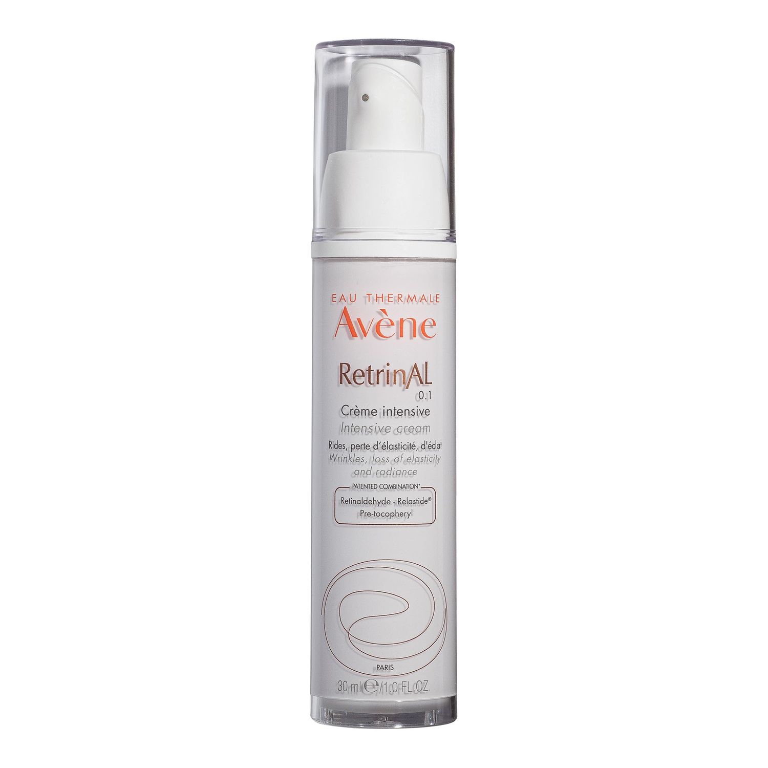 Eau Thermale Avne - RetrinAL 0.1 Intensive Cream - Retinaldehyde - Rejuvenates Skin &amp; Helps Reduce Signs of Aging - Airless Pump - 1.0 fl.oz.