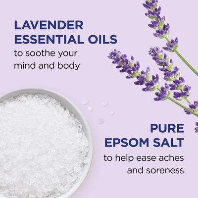 Dr Teal's Holiday Gift Set - Lavender - 2 Piece Bath Sampler, Perfect for Stocking Stuffers