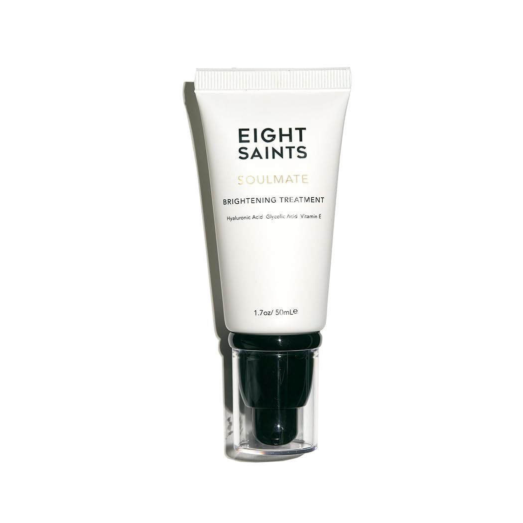 Eight Saints Soulmate Lotion Based 15% Glycolic Acid Serum For Women, Natural and Organic, Anti Aging Serum for Face, Reduce Wrinkles, Fine Lines, and Smooth Skin, 1.7 Ounce