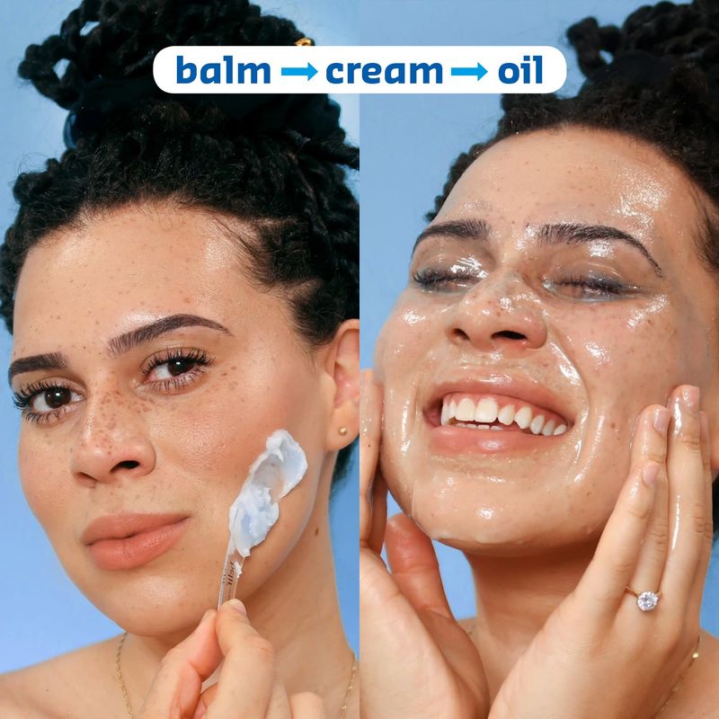 belif Aqua Bomb Cleansing Balm Makeup Remover, Hydrate &amp; Deep Cleanse in 1 Step, No Mess Clean Up, Melt Away Makeup &amp; SPF, Balm to Oil Cleanser Formula, No Oily Residue, Korean Skin Care