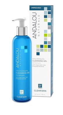 Andalou Naturals Cleansing Gel, Citrus Kombucha, 6 Fl Oz