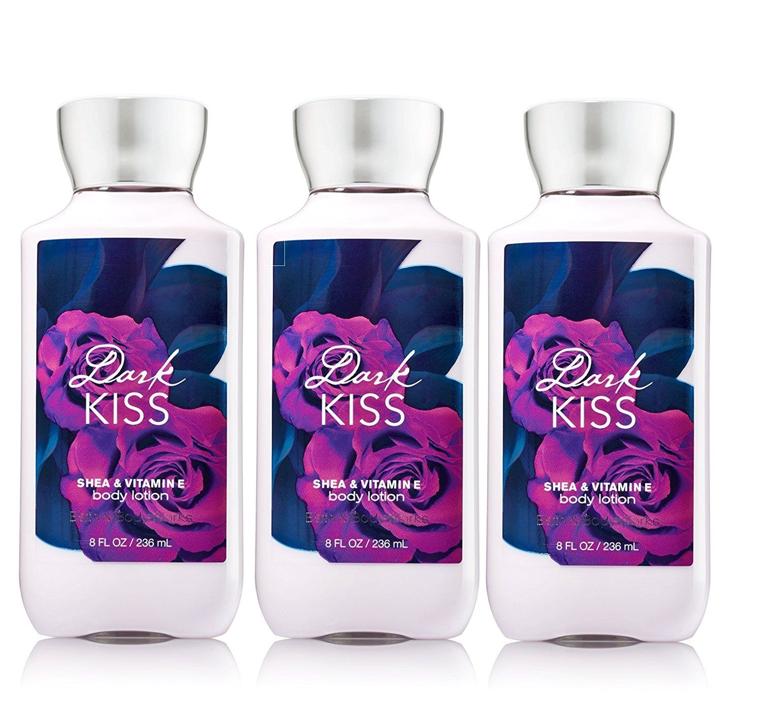 Bath &amp; Body Works Signature Collection Body Lotion Dark Kiss, 8 Fl Oz (Pack of 3)