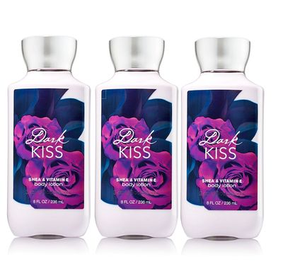 Bath &amp; Body Works Signature Collection Body Lotion Dark Kiss, 8 Fl Oz (Pack of 3)