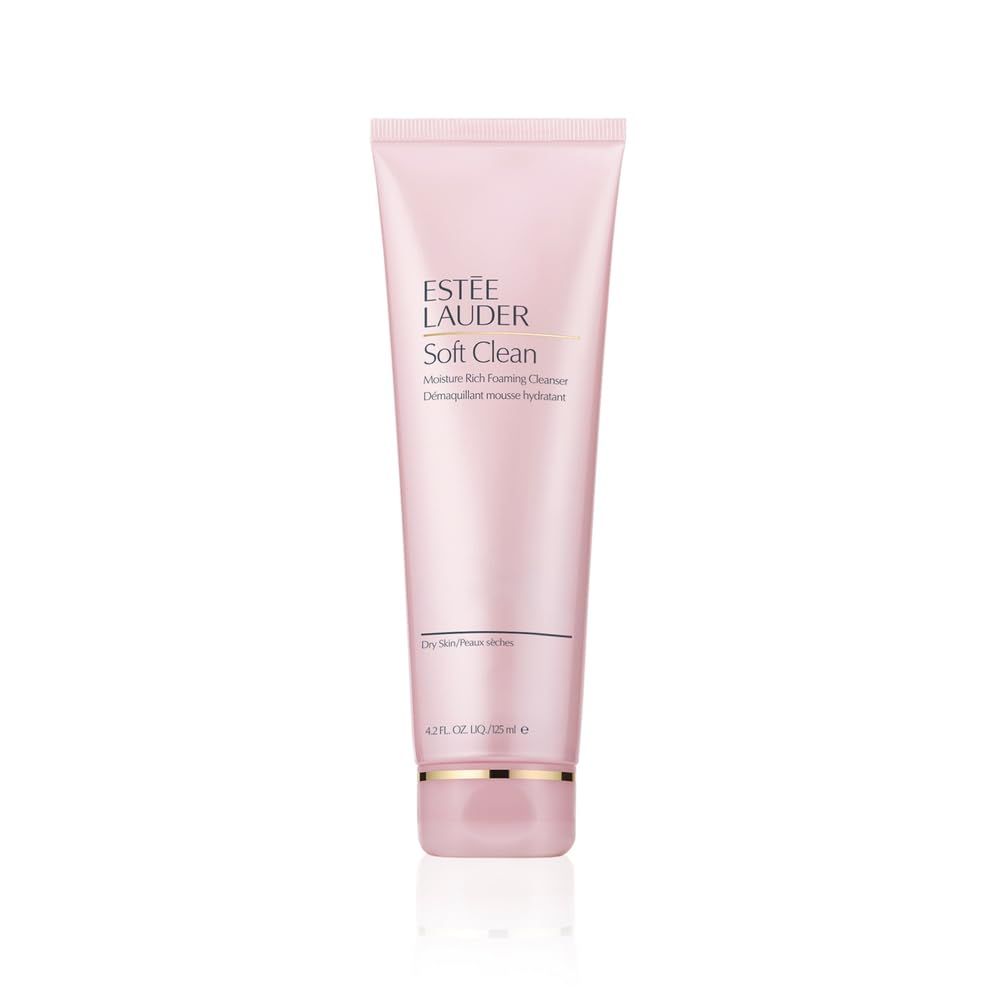 Este Lauder Soft Clean Moisture Rich Foaming Facial Cleanser, 4.2 Ounce