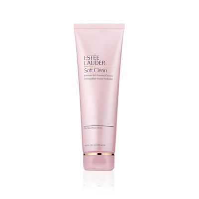 Este Lauder Soft Clean Moisture Rich Foaming Facial Cleanser, 4.2 Ounce