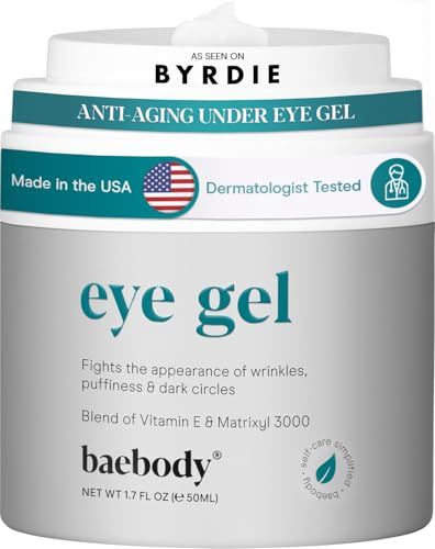 Baebody Eye Gel, Advanced Cooling Under Eye Cream For Dark Circles - Eye Cream for Puffiness and Bags under Eyes - Eye Cream Anti Aging &amp; Hydrating, Beauty Gifts for Women