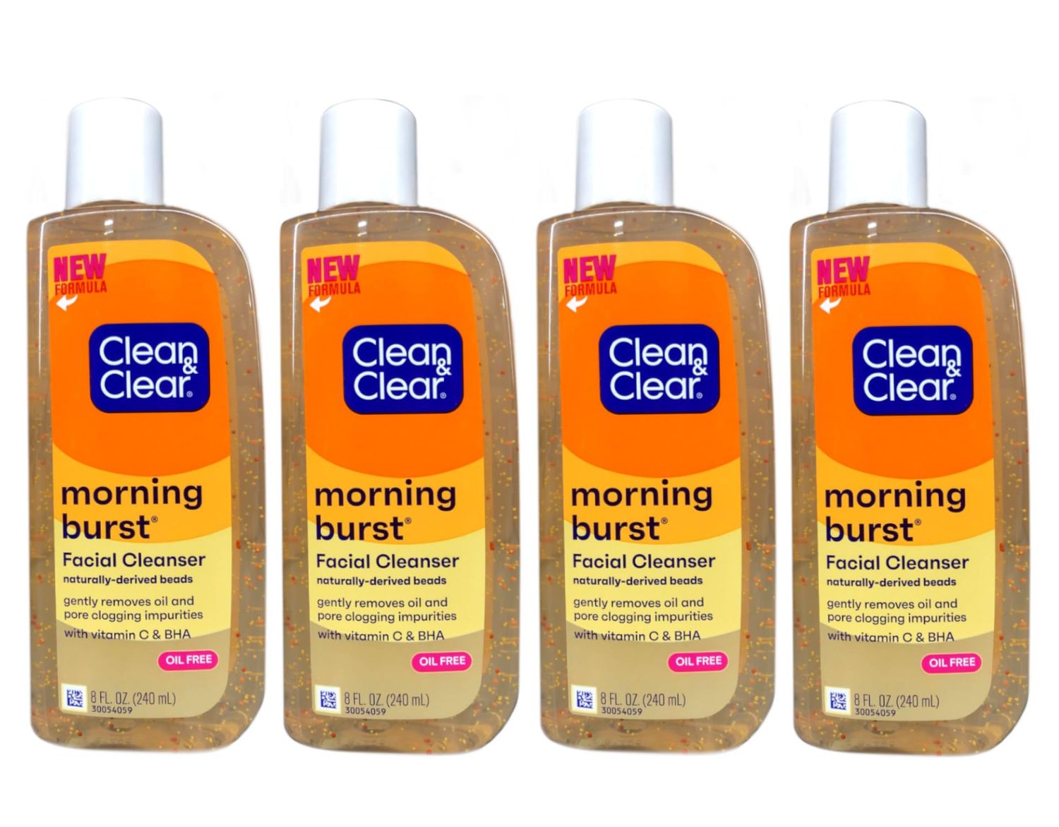 CLEAN &amp; CLEAR Morning Burst Skin Brightening Facial Cleanser 8 oz (Pack of 4)