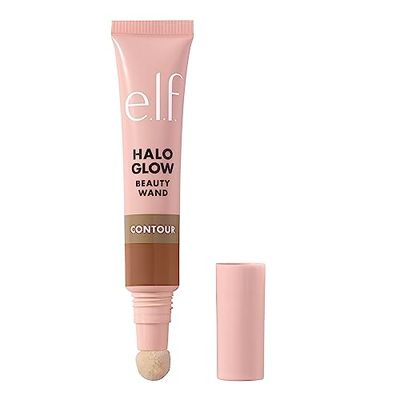e.l.f. Halo Glow Contour Beauty Wand, Liquid Contour Wand For A Naturally Sculpted Look, Buildable Formula, Vegan &amp; Cruelty-free, Light/Medium