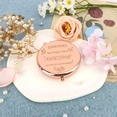Gifts for Best Friend Women,Compact Mirror,Gifts for Friends Women,Best Friend, Friendship Gifts for Women,Graduation Appreciation Inspirational Birthday Gifts for Women