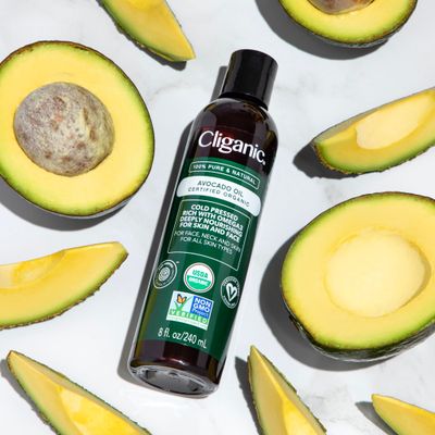 Cliganic Organic Avocado Oil, 100% Pure (8oz) - for Skin &amp; Hair, Nourishing Carrier Oil for Face &amp; Body
