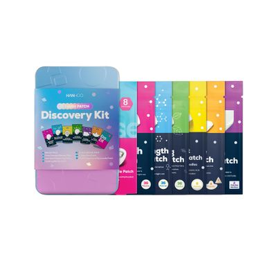 Hanhoo Blemish Patch Discovery Kit, 132 Total Patches, Hydrocolloid Pimple Patches, For Acne, Dark Spots, and Clogged Pores, Shrinks Pimples, Acne Spot Patches, Pore Patches, Microneedle Patches