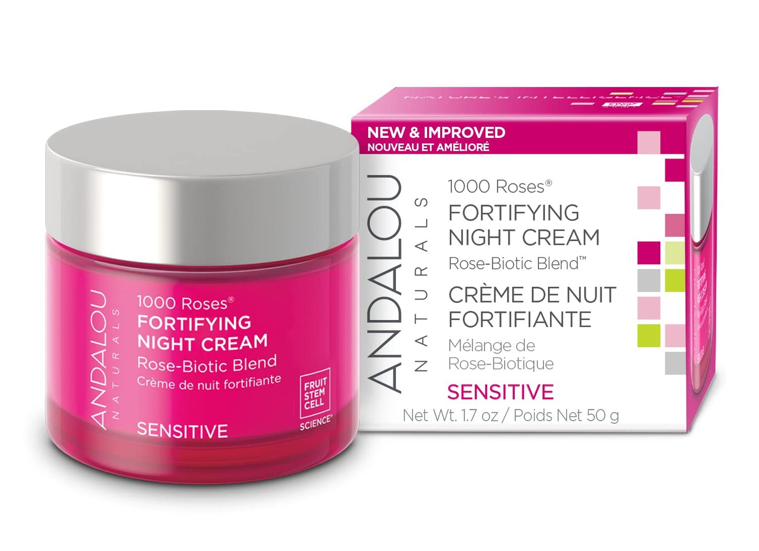 Andalou Naturals 1000 ROSES Fortifying Night Cream