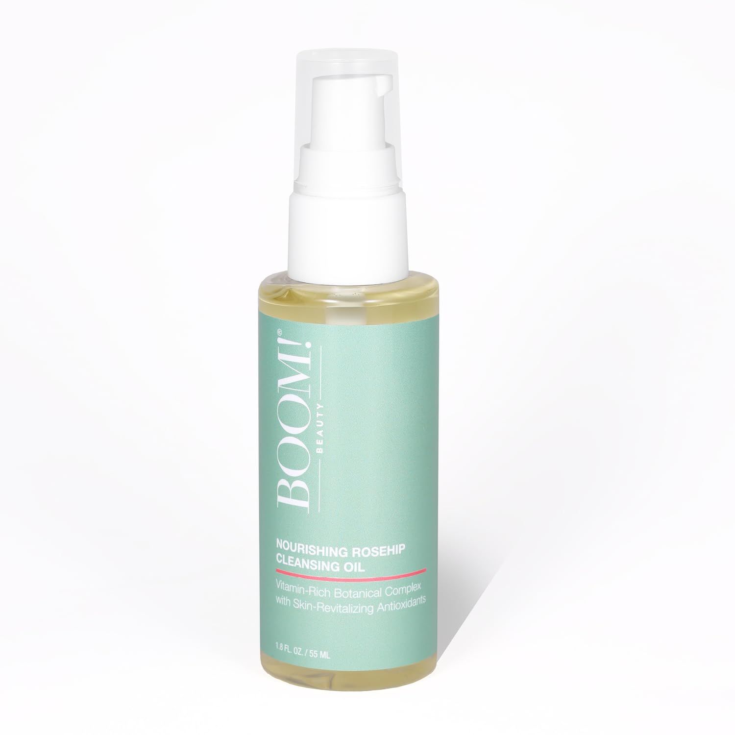 BOOM! BEAUTY Nourishing Rosehip Cleansing Oil for Removal of Makeup, Mascara, Eye and Brow Colors