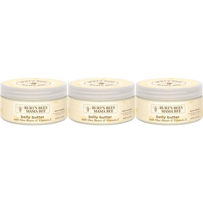 Burt&#39;s Bees Mama Belly Butter with Shea Butter and Vitamin E, 99.0% Natural Origin, 3 Pack
