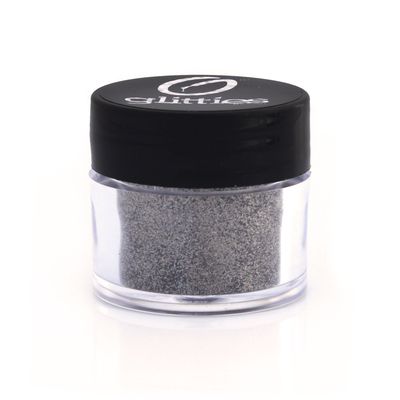 GLITTIES - Charcoal - Cosmetic Grade Extra Fine (.006&quot;) Loose Glitter Powder Safe for Skin! Perfect for Makeup, Body Tattoos, Face, Hair, Lips, Soap, Lotion, Nail Art - (10 Gram Jar)