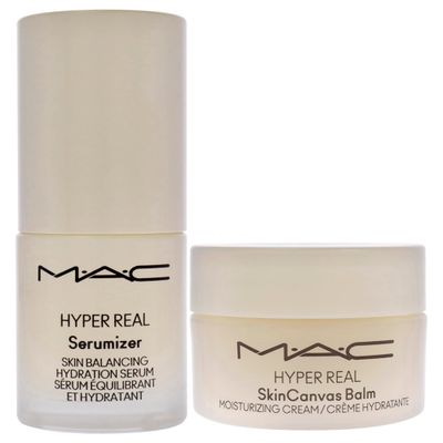Bizzare Blizzard Snow Peony Hyper Real Kit by MAC for Women - 2 Pc 0.5oz Hyper Real Serum, 0.5oz Hyper Real Cream