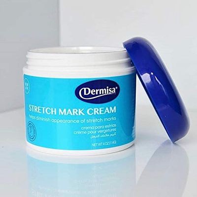 Dermisa Stretch Mark Cream | With Cocoa Butter, Vitamin E, Collagen &amp; Elastin | 4 OZ | Pack of 2