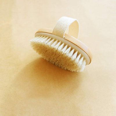 2PCS Ithyes Dry Brushing Body Brush Exfoliating Brush Natural Bristle bath Brush for Remove Dead Skin Toxins Cellulite,Improves Lymphatic Functions,Exfoliates,Stimulates Blood Circulation