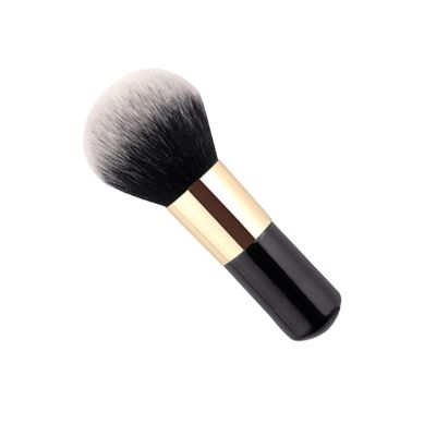 Bronzer Brush for Face Powder Brush Large Loose Powder Brush Fluffy Blush Foundation Brush Soft Mineral Powder Foundation Brush for Blending Makeup, Black &amp; Gold