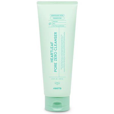 #OOTD Deep Pore Foaming Facial Cleanser For Oily Acne Prone Skin Korean, Heartleaf BHA Tea Tree Blackhead Soothing Mild Cleasning Foam. HeartLeaf Pore Zero Cleanser 200ml 6.76 Fl. Oz.
