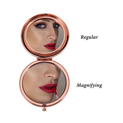 Daughter Gift from Mom Dad Rose Gold Compact Makeup Mirror Stocking Stuffers for Teen Girls Daughter in Law Gifts for Daughter Birthday Valentines Day Graduation Teen Girls Gift Ideas