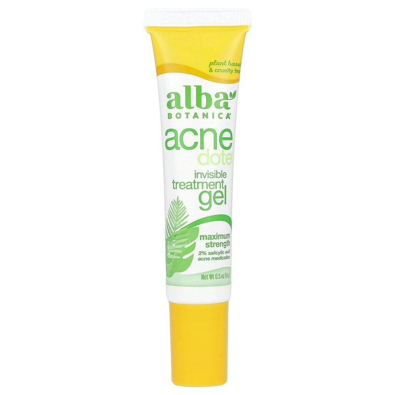 Alba Botanica Acnedote Maximum Strength Invisible Treatment Gel, 0.5 Oz
