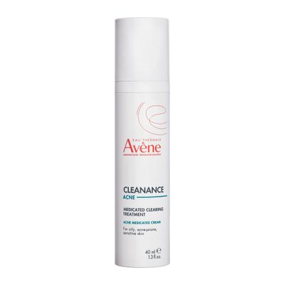 Eau Thermale Avne Cleanance ACNE Medicated Clearing Treatment with Micronized Benzoyl Peroxide, Treatment Cream for Acne Blemishes and Blackheads, Safe For Sensitive Skin