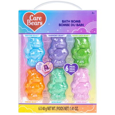 Care Bears 6 Pack Bubblegum Scented Bath Bombs - Ages 3+ Character Molded Bath Bombs - Fun &amp; Bright Colors - Great Birthday Gifts, Stocking Stuffers, Slumber Parties, Spa Days &amp; More by Townley Girl