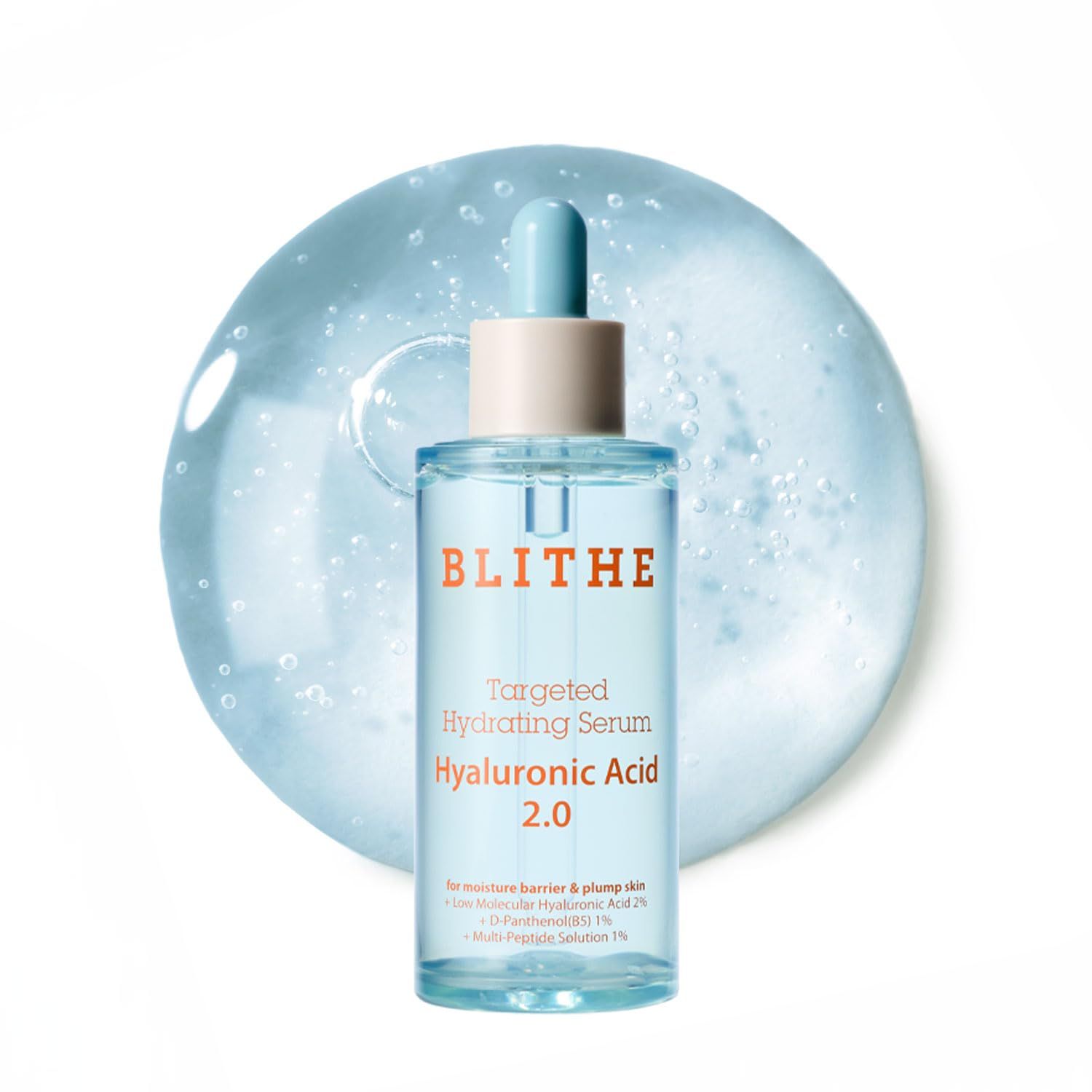 BLITHE Targeted Hydrating Serum with Hyaluronic Acid 2.0 - Deep Moisture, Skin Barrier Protection, Anti-Aging, Cruelty-Free, 50ml