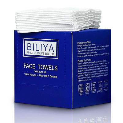 Disposable Face Towel XL, face cleaning wipes, face towels,makeup wipes,towels,Ultra Soft 10 x 12 inches 50 Ct,1 Pack