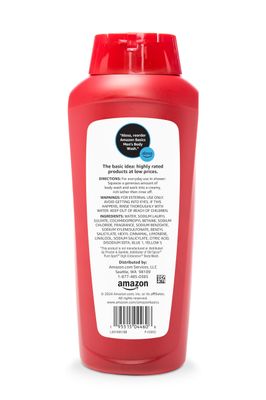 Amazon Basics Men's Body Wash, Sport Scent, 18 Fluid Ounces, 6-Pack (Previously Solimo)