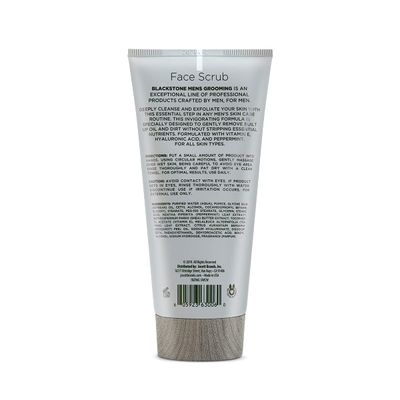 Blackstone Men's Grooming 2-in-1 Facial Scrub &amp; Shave Gel with Vitamin E &amp; Peppermint - Cleanse &amp; Exfoliate | Hydrates Skin After Shaving | Paraben &amp; Cruelty Free | USA Made, Sandalwood (6 oz)