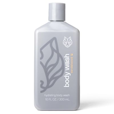 Black Wolf Hydrating Body Wash for Men, Sandalwood - Mens Moisturizing Bodywash for Dry, Dehydrated, &amp; Sensitive Skin - Hyaluronic Acid, Aloe Vera, &amp; Jojoba Oil Body Cleanser Help Remove Oil &amp; Dirt