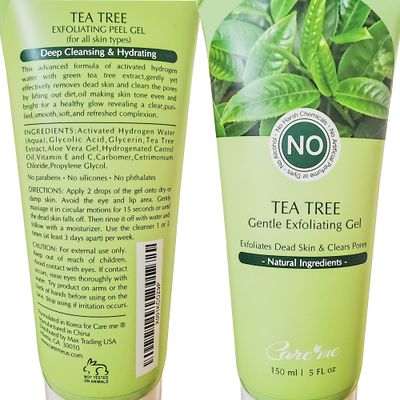 Facial Exfoliating Gel, Non-Scrub Gentle Exfoliantor for Face &amp; Body, Exfoliates, Peels, and Removes Dead Skin Cells, Reveals Glowing, Brighter Skin, 150 ml/5 fl oz