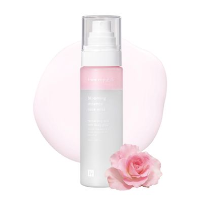 Face Republic Blooming Essence Rose Mist 100ml 3.38 fl oz | Instant Glass Skin | All In One Mist | Revitalizing, Nourishing, Deep Hydration, Dewy Glow | Damask Rose, Bakuchiol | Vegan Korean Skin Care