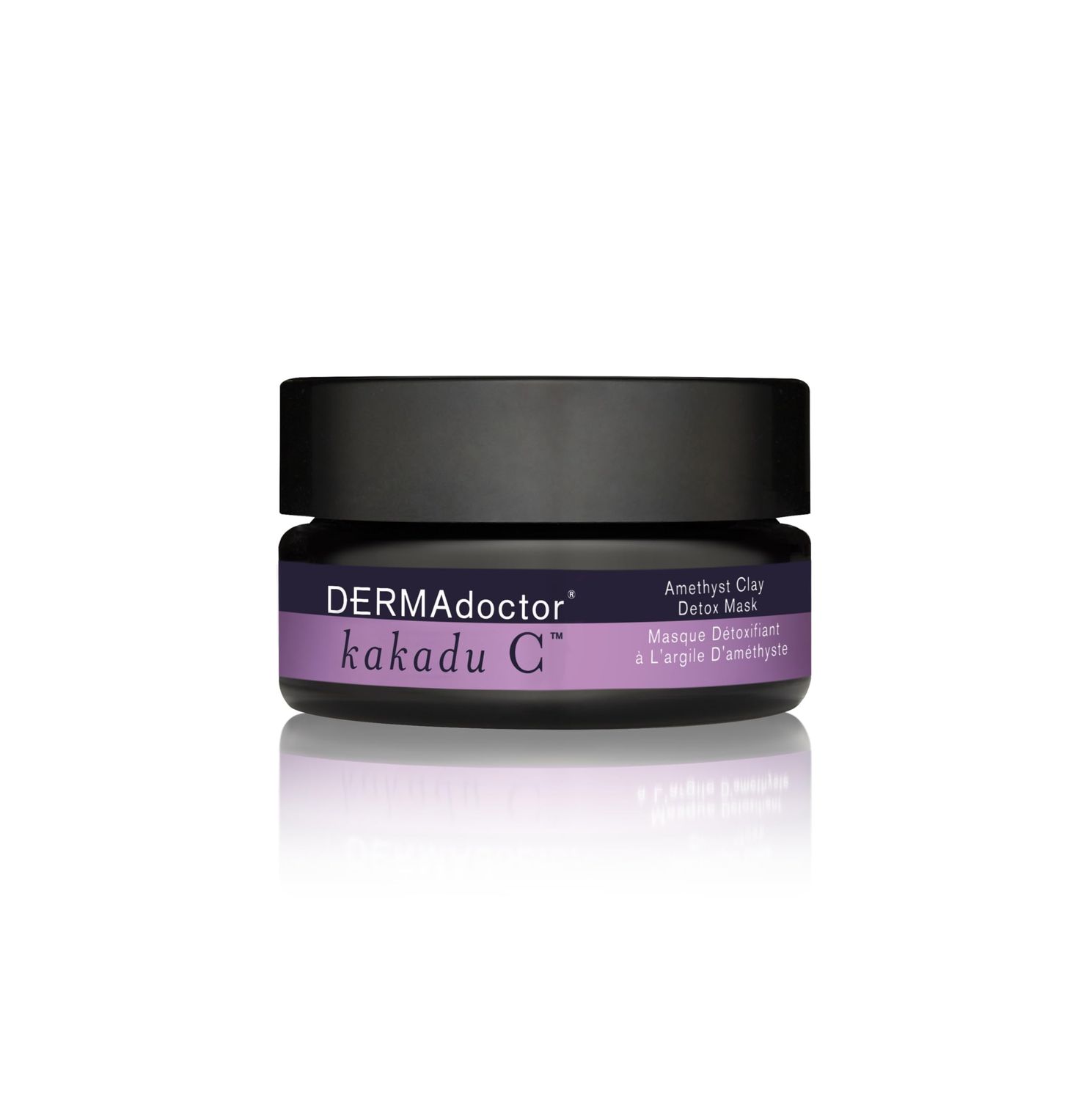 DERMAdoctor Kakadu C Dermatologist Formulated Amethyst Clay Detox Mask; Vitamin C Clay Face Mask for Dark Spots, Dull Skin, Oil Control and Refining Pores - 1.69 oz
