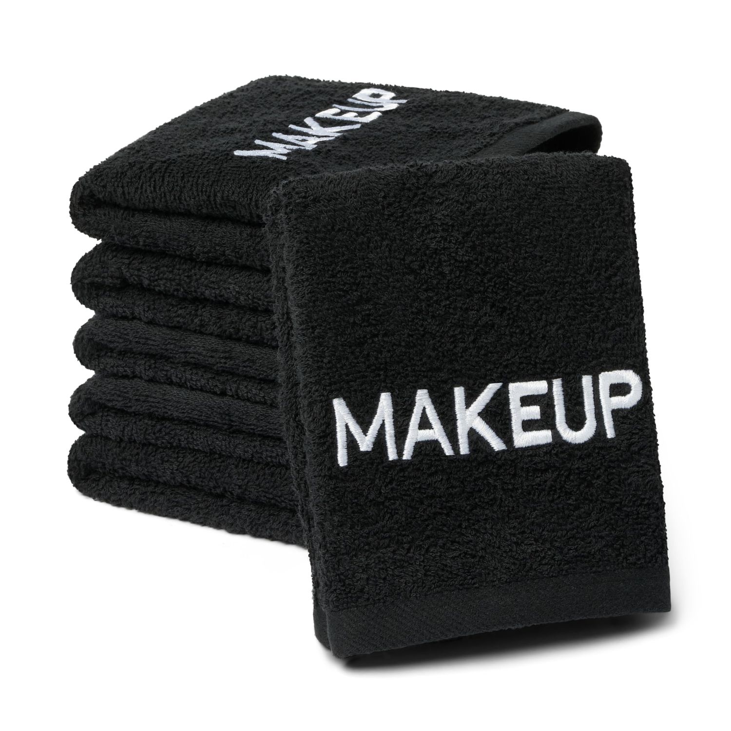 Ben Kaufman Makeup Remover Face Washcloth - Absorbent Towel for Drying Your Face - Soft &amp; Machine Washable Makeup Remover Cloth - Cotton Towel for Daily Skincare - 13&quot; x 13&quot; (6 Pack)
