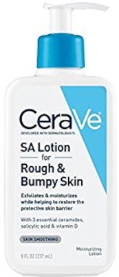 CeraVe SA Lotion for Rough & Bumpy Skin, Vitamin D, Hyaluronic Acid, Lactic Acid & Salicylic Acid Lotion, Fragrance Free & Allergy Tested, 8 Ounce