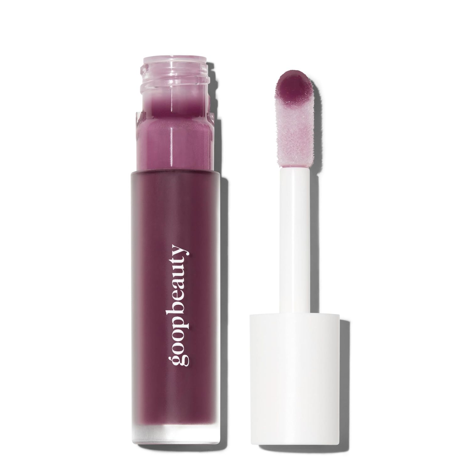 goop Beauty Hydra-Barrier Gel Gloss | Hydrating Lip Gloss to Moisturize &amp; Plump Lips | Hyaluronic Acid &amp; Vitamin E | Fig - Sheer Aubergine | 0.13 oz