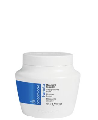 Fanola Smooth Care Straightening Mask - Anti Frizz Hair Mask for Smoothing &amp; Detangling - Made With Cotton Oil &amp; Cocoa Butter - Ideal for Treated, Curly or Coarse Hair (16.9 oz)