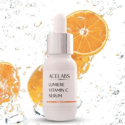 ACELABS Lumiere Vitamin C Face Serum - Advanced Skin Brightening Formula for a Brighter Complexion | Brightening Vitamin C Serum for a Even Skin Tone and Radiant Face