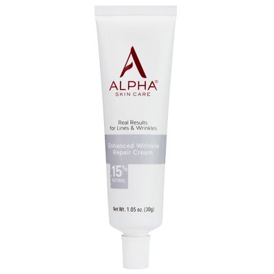 Alpha Skin Care Enhanced Wrinkle Repair Cream Anti-Aging Formula 0.15% Retinol Vitamin A, C &amp; E Reduces the Appearance of Lines &amp; Wrinkles |For All Skin Types 1.05 Oz,White