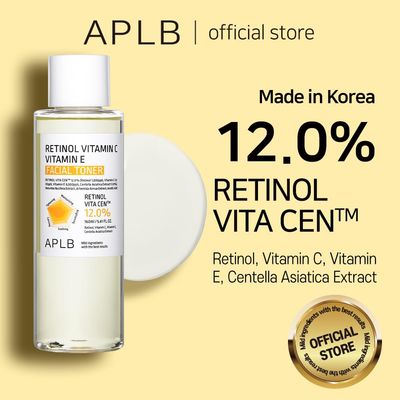 APLB Retinol Vitamin C Vitamin E Facial Toner | Retinol VITA CEN 12.0% 5.41 FL.OZ/Korean Skincare, Replenishing Moisture, Revitalize for Gentle and Improve Skin Texture Through Retinol