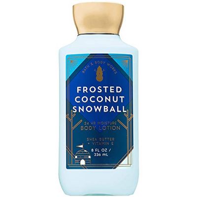 Bath &amp; Body Works FROSTED COCONUT SNOWBALL Super Smooth Body Lotion 8 Fluid Ounce (Packaging Varies)