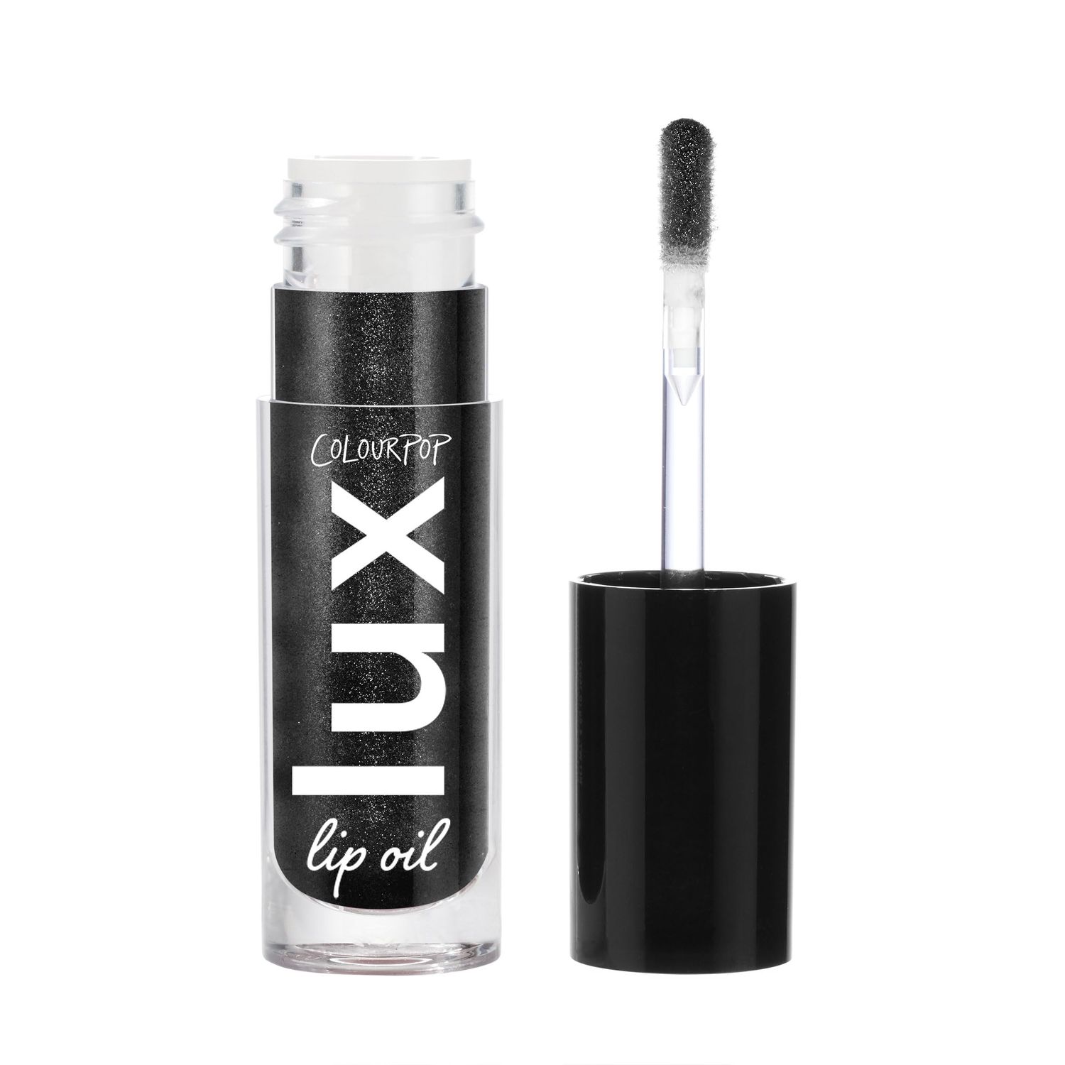 ColourPop Lux Lip Oil - Hydrating, Sheer Tinted Lip Oil Formulated with Antioxidant-Rich Chamomile Extract &amp; Calendula Oil - Non-Greasy, Nourishing Black Lip Oil - Team Jacob (0.16 oz)