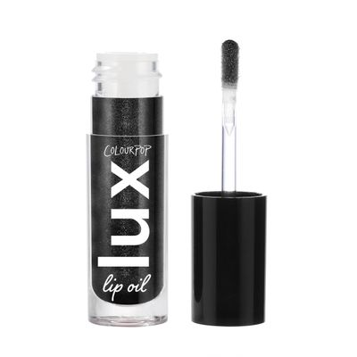 ColourPop Lux Lip Oil - Hydrating, Sheer Tinted Lip Oil Formulated with Antioxidant-Rich Chamomile Extract &amp; Calendula Oil - Non-Greasy, Nourishing Black Lip Oil - Team Jacob (0.16 oz)